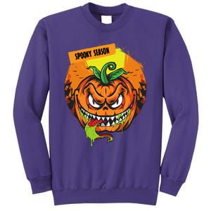 Spooky Season Scary Halloween Pumpkin Sweatshirt