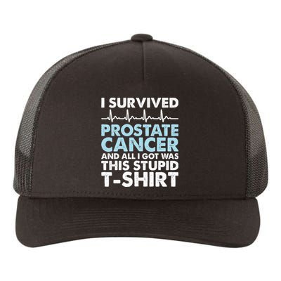 Sarcasm Surgery Survivor Prostate Cancer Awareness Yupoong Adult 5-Panel Trucker Hat