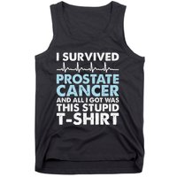 Sarcasm Surgery Survivor Prostate Cancer Awareness Tank Top