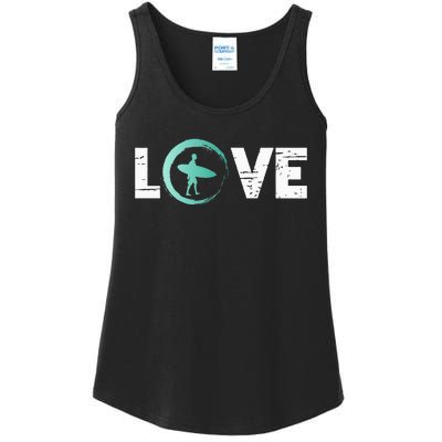 Surfing sea surfboard surfer Ladies Essential Tank