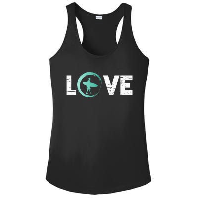 Surfing sea surfboard surfer Ladies PosiCharge Competitor Racerback Tank