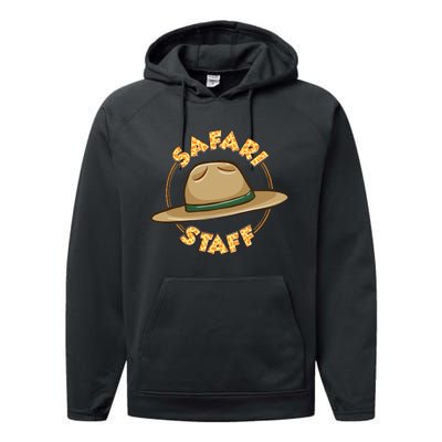 Safari Staff Safari Birthday Zoo Birthday Performance Fleece Hoodie