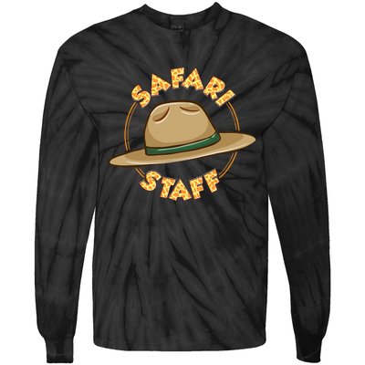 Safari Staff Safari Birthday Zoo Birthday Tie-Dye Long Sleeve Shirt