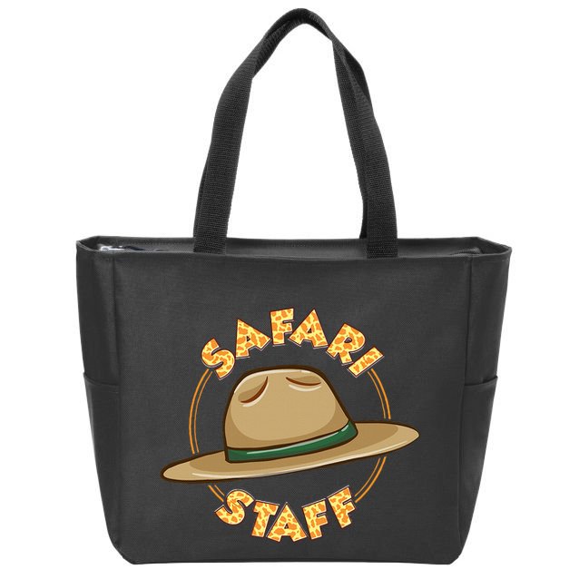 Safari Staff Safari Birthday Zoo Birthday Zip Tote Bag