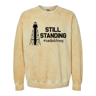 Still Standing Sanibel Strong Florida Hurricane Relief Colorblast Crewneck Sweatshirt