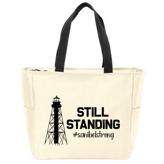Still Standing Sanibel Strong Florida Hurricane Relief Zip Tote Bag