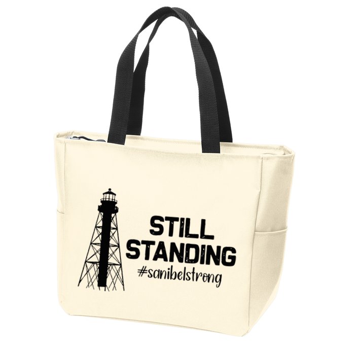 Still Standing Sanibel Strong Florida Hurricane Relief Zip Tote Bag