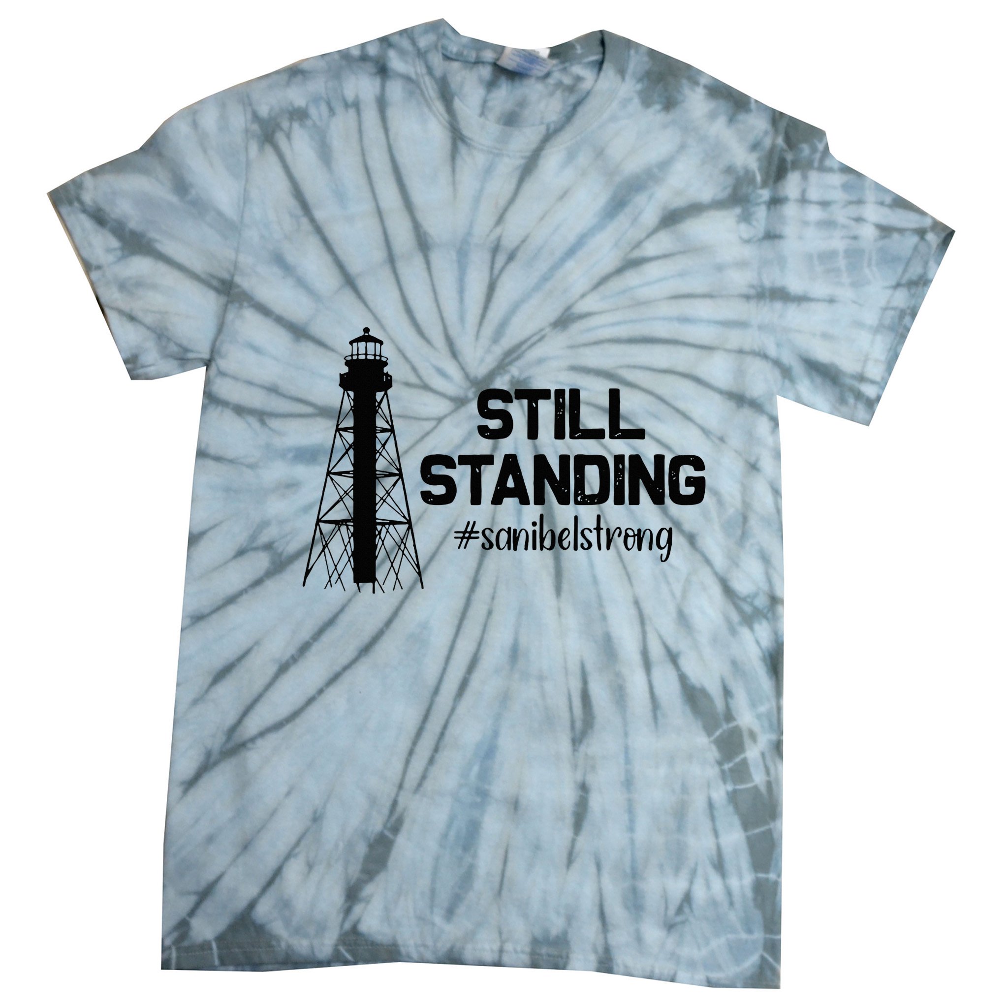 Still Standing Sanibel Strong Florida Hurricane Relief Tie-Dye T-Shirt