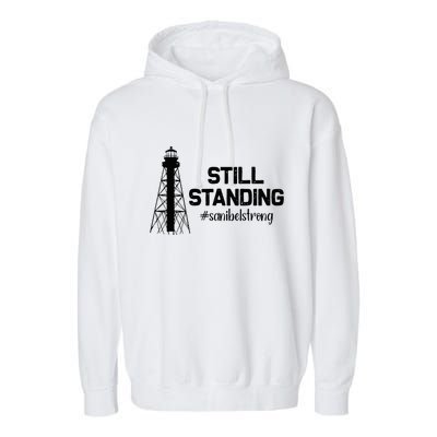 Still Standing Sanibel Strong Florida Hurricane Relief Garment-Dyed Fleece Hoodie