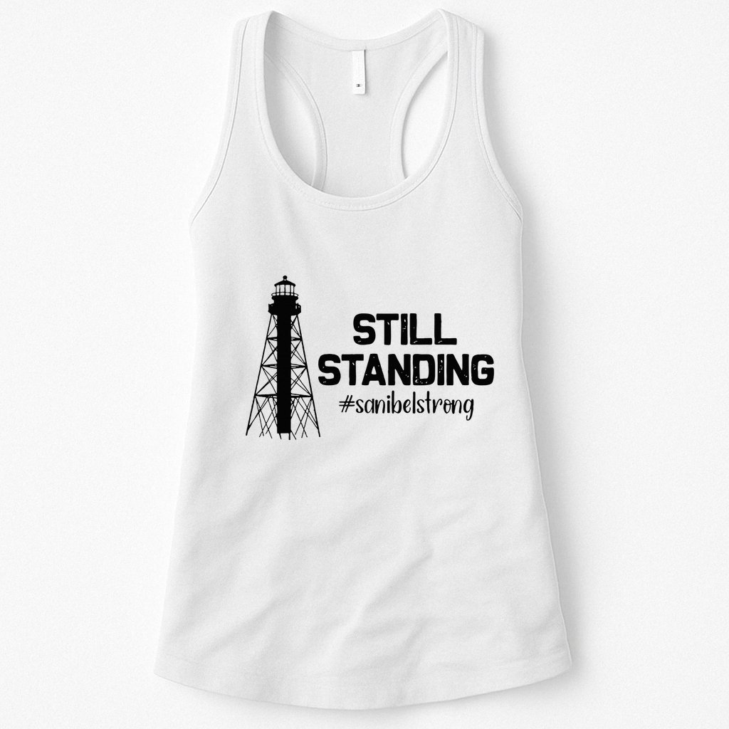 Still Standing Sanibel Strong Florida Hurricane Relief Womens Tank Top