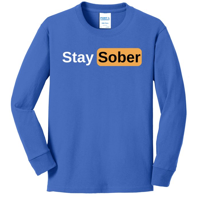 Stay Sober Kids Long Sleeve Shirt