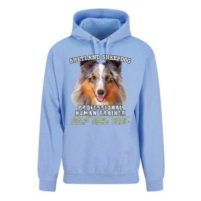 Shetland Sheepdog Sheltie Merle Professional Human Trainer Cute Dog Unisex Surf Hoodie