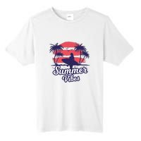 Surfing Sunset Summer Vibes Palm Beach Gift Tall Fusion ChromaSoft Performance T-Shirt