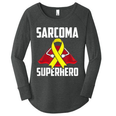 Sarcoma Superhero Survivor Warrior Chemo Fighter Women's Perfect Tri Tunic Long Sleeve Shirt