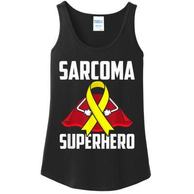 Sarcoma Superhero Survivor Warrior Chemo Fighter Ladies Essential Tank