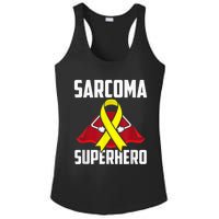 Sarcoma Superhero Survivor Warrior Chemo Fighter Ladies PosiCharge Competitor Racerback Tank