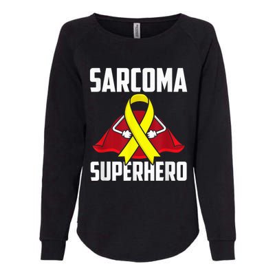 Sarcoma Superhero Survivor Warrior Chemo Fighter Womens California Wash Sweatshirt