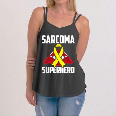 Sarcoma Superhero Survivor Warrior Chemo Fighter Women's Strappy Tank