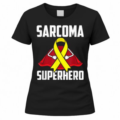 Sarcoma Superhero Survivor Warrior Chemo Fighter Women's T-Shirt