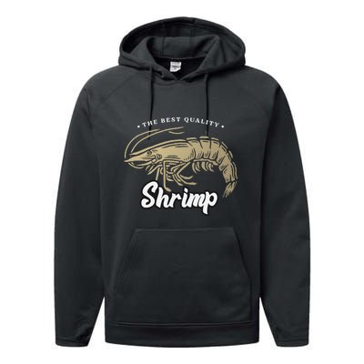 Shrimp Seafood Performance Fleece Hoodie