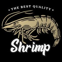 Shrimp Seafood Drawstring Bag