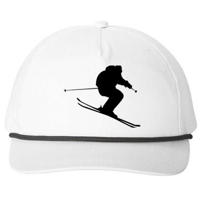 Skiing Ski Snapback Five-Panel Rope Hat