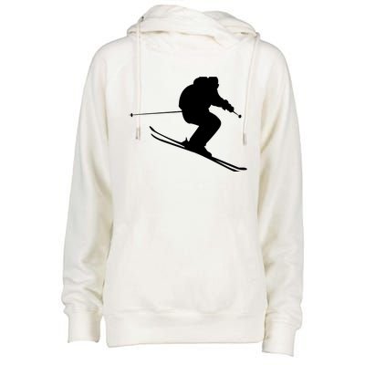 Skiing Ski Womens Funnel Neck Pullover Hood