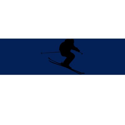 Skiing Ski Bumper Sticker