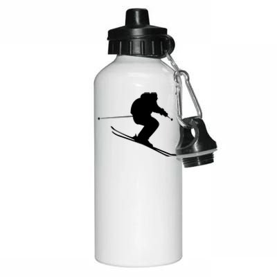 Skiing Ski Aluminum Water Bottle 