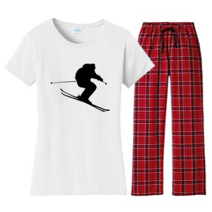 Skiing Ski Women's Flannel Pajama Set