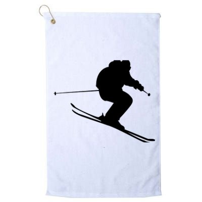 Skiing Ski Platinum Collection Golf Towel