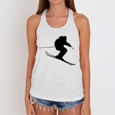 Skiing Ski Women's Knotted Racerback Tank