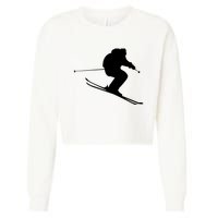 Skiing Ski Cropped Pullover Crew