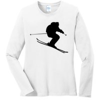 Skiing Ski Ladies Long Sleeve Shirt