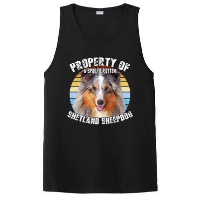 Shetland Sheepdog Sheltie Merle Property Of Retro Cute Dog PosiCharge Competitor Tank