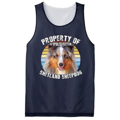 Shetland Sheepdog Sheltie Merle Property Of Retro Cute Dog Mesh Reversible Basketball Jersey Tank