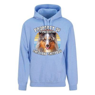 Shetland Sheepdog Sheltie Merle Property Of Retro Cute Dog Unisex Surf Hoodie