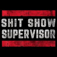 Shit Show Supervisor Sarcastic Distressed Impact Tech Backpack