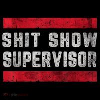 Shit Show Supervisor Sarcastic Distressed Short Acrylic Beanie
