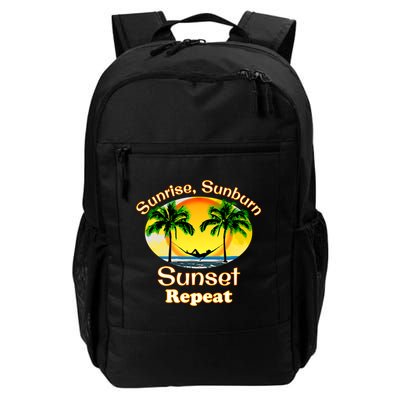 Sunrise Sunburn Sunset Repeat Funny Beach Summer Great Gift Backpack
