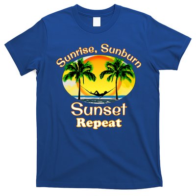 Sunrise Sunburn Sunset Repeat Funny Beach Summer Great Gift T-Shirt