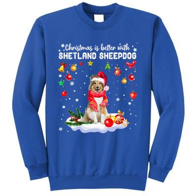 Santa Shetland Sheepdog Christmas Ornat Decoration Xgreat Giftmas Funny Gift Sweatshirt