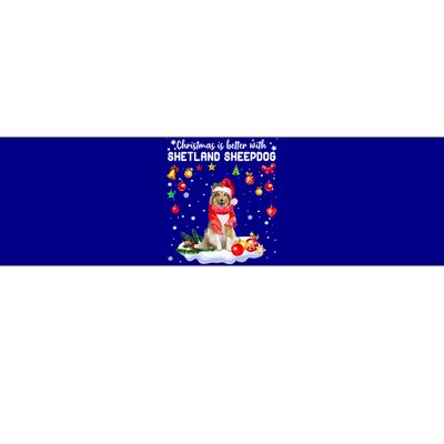 Santa Shetland Sheepdog Christmas Ornat Decoration Xgreat Giftmas Funny Gift Bumper Sticker