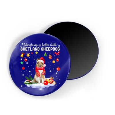 Santa Shetland Sheepdog Christmas Ornat Decoration Xgreat Giftmas Funny Gift Magnet