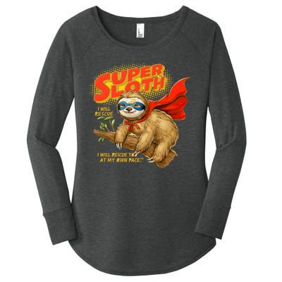 Super Sloth Women's Perfect Tri Tunic Long Sleeve Shirt