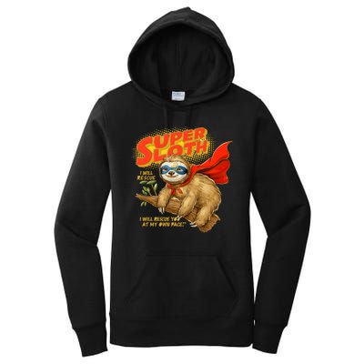 Super Sloth Women's Pullover Hoodie