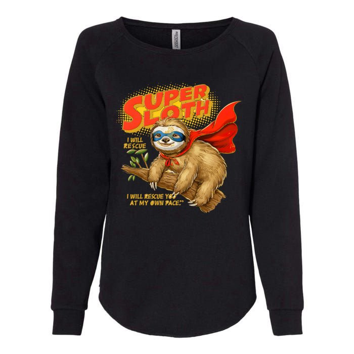 Super Sloth Womens California Wash Sweatshirt