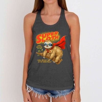 Super Sloth Women's Knotted Racerback Tank