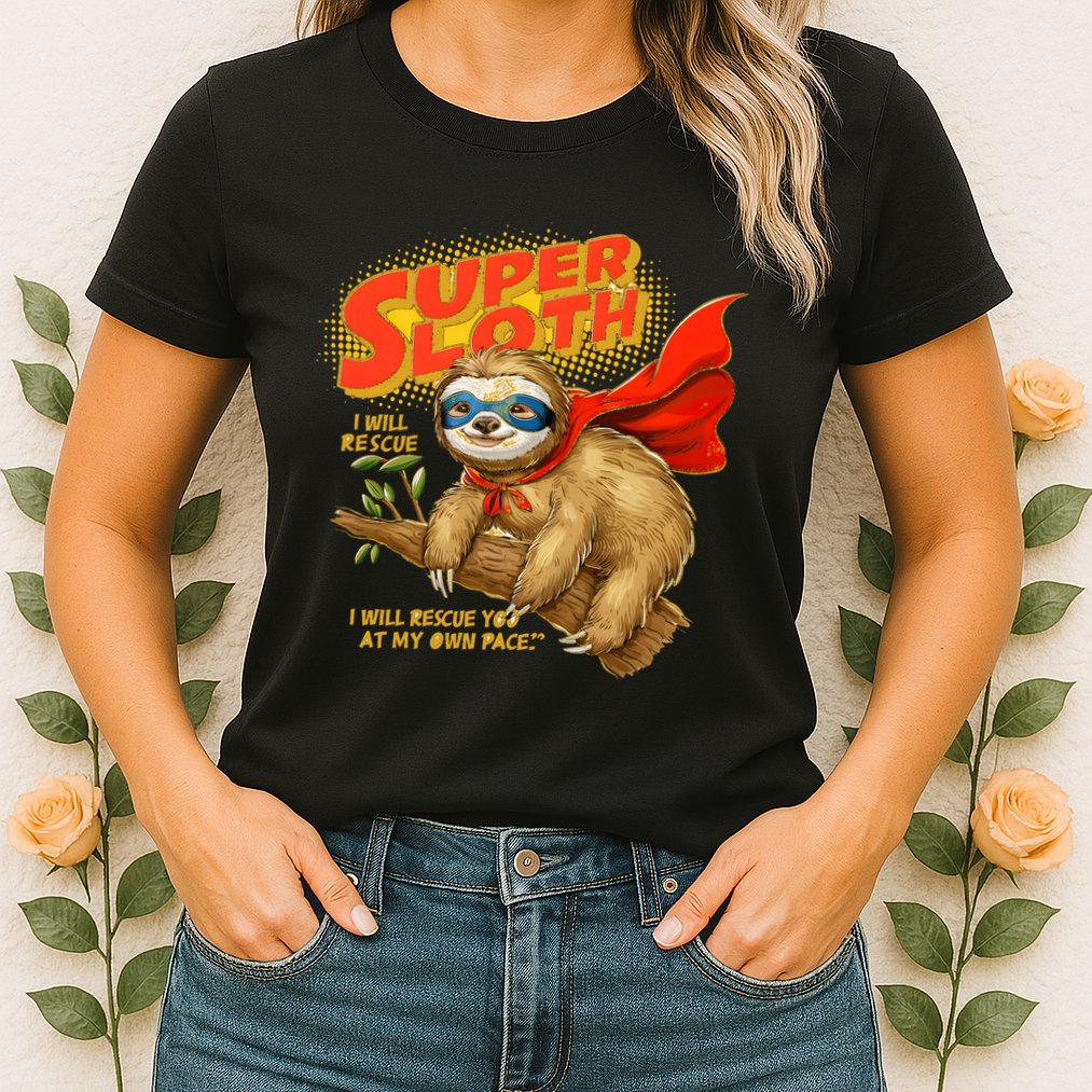 Super Sloth Womens T-Shirt