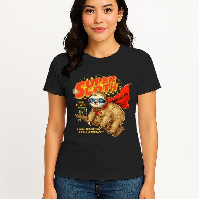 Super Sloth Womens T-Shirt